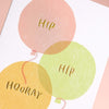 Let's party & Hip hip hooray Birthday Card Set