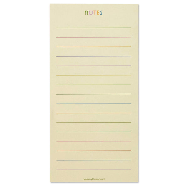 Coloured Lines List Pad