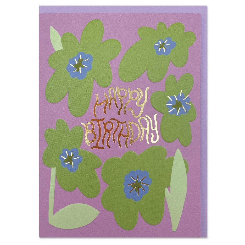 Happy Birthday Lilac Flowers