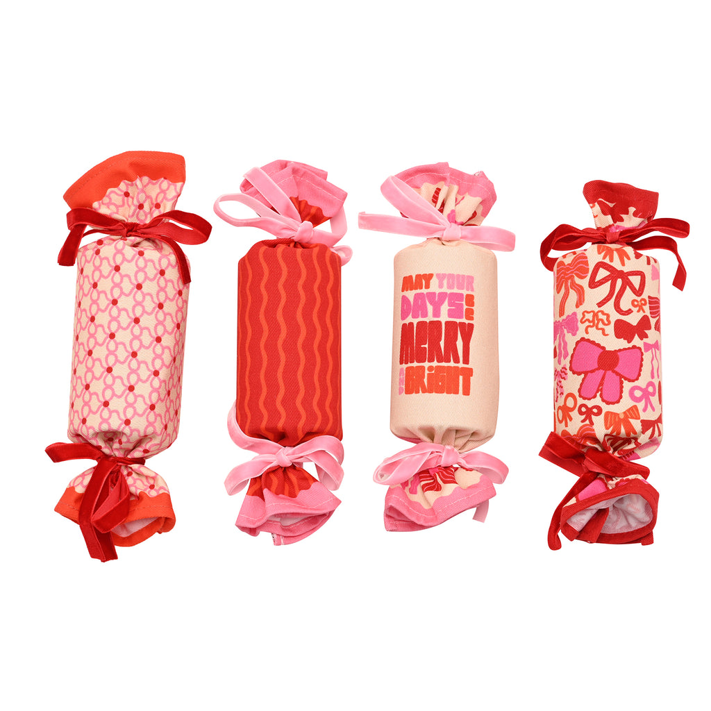 Set of 4 Fabric Crackers