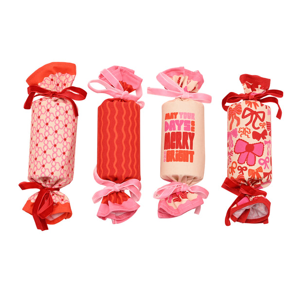 Set of 4 Fabric Crackers
