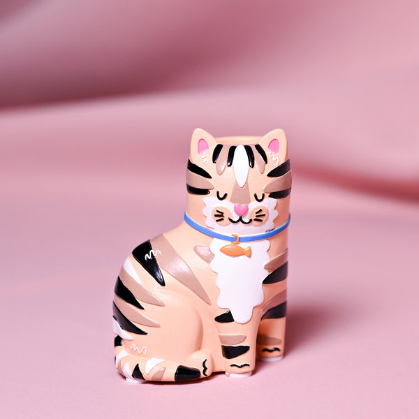 Raspberry Blossom Matchstick Holder - Cat