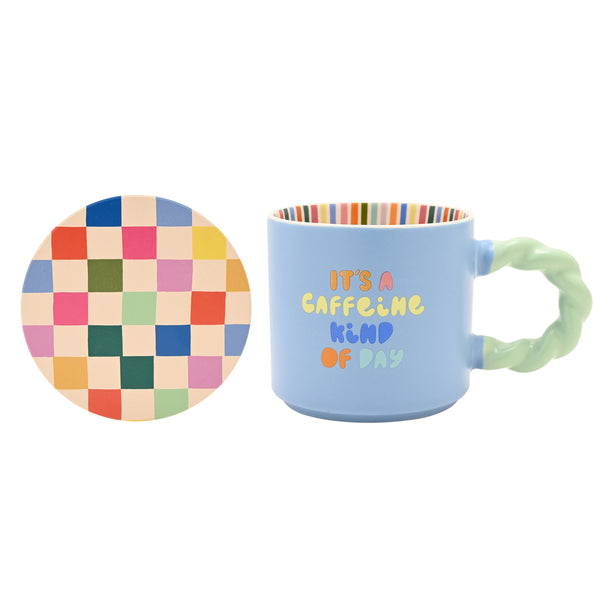 It's A Caffeine Kind Of Day Mug & Coaster Set