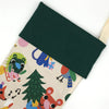 Christmas Stocking with Cute Animal Illustrations