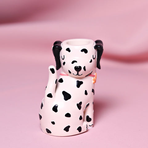 Raspberry Blossom Matchstick Holder - Dog
