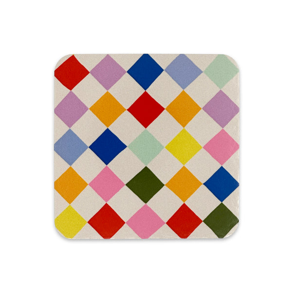 Multicolour Harlequin Coaster