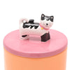 Raspberry Blossom Cat Canister