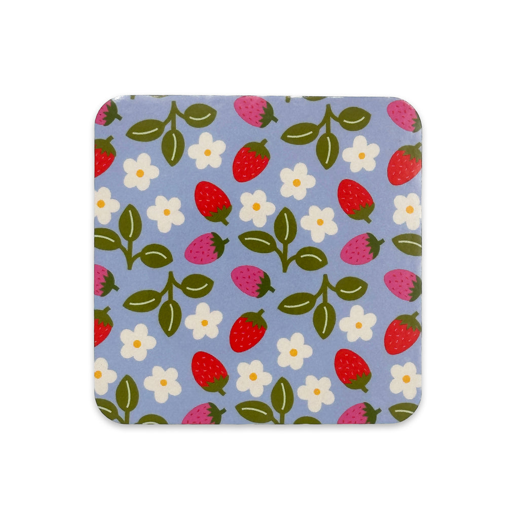 Strawberries & Flowers Coaster