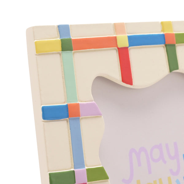 Raspberry Blossom Resin Photo Frame 4" x 6"