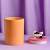 Raspberry Blossom Cat Canister