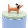 Raspberry Blossom Dog Canister