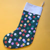 Christmas Stocking with Colourful Polka Dots