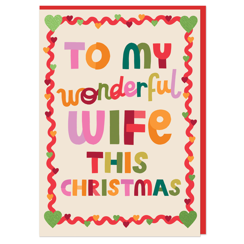 To My Wonderful Wife this Christmas