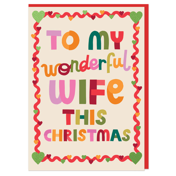 To My Wonderful Wife this Christmas
