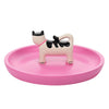 Raspberry Blossom Cat Trinket Dish