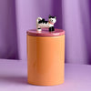 Raspberry Blossom Cat Canister (RB114)