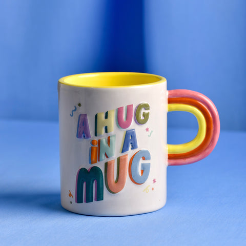 Raspberry Blossom 3D Letter Mug - Hug In A Mug