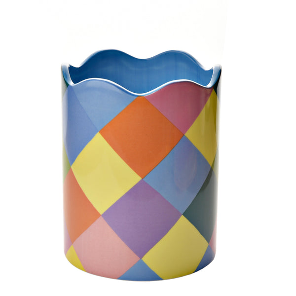 Raspberry Blossom Multi Coloured Plant Pot (RB117)