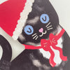 Black & White Christmas Kitten