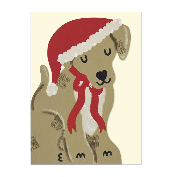 Golden Christmas Puppy