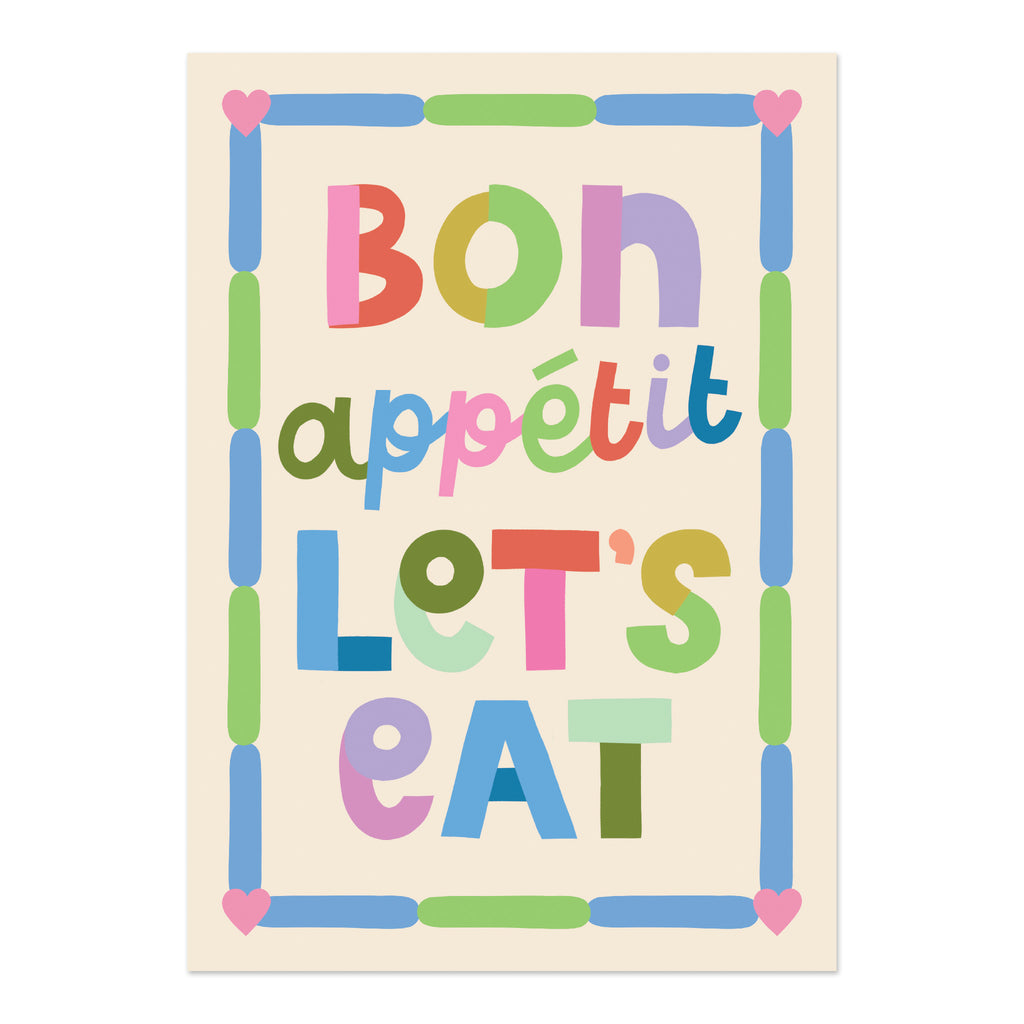 Bon Appetit let's eat - Print (A3)