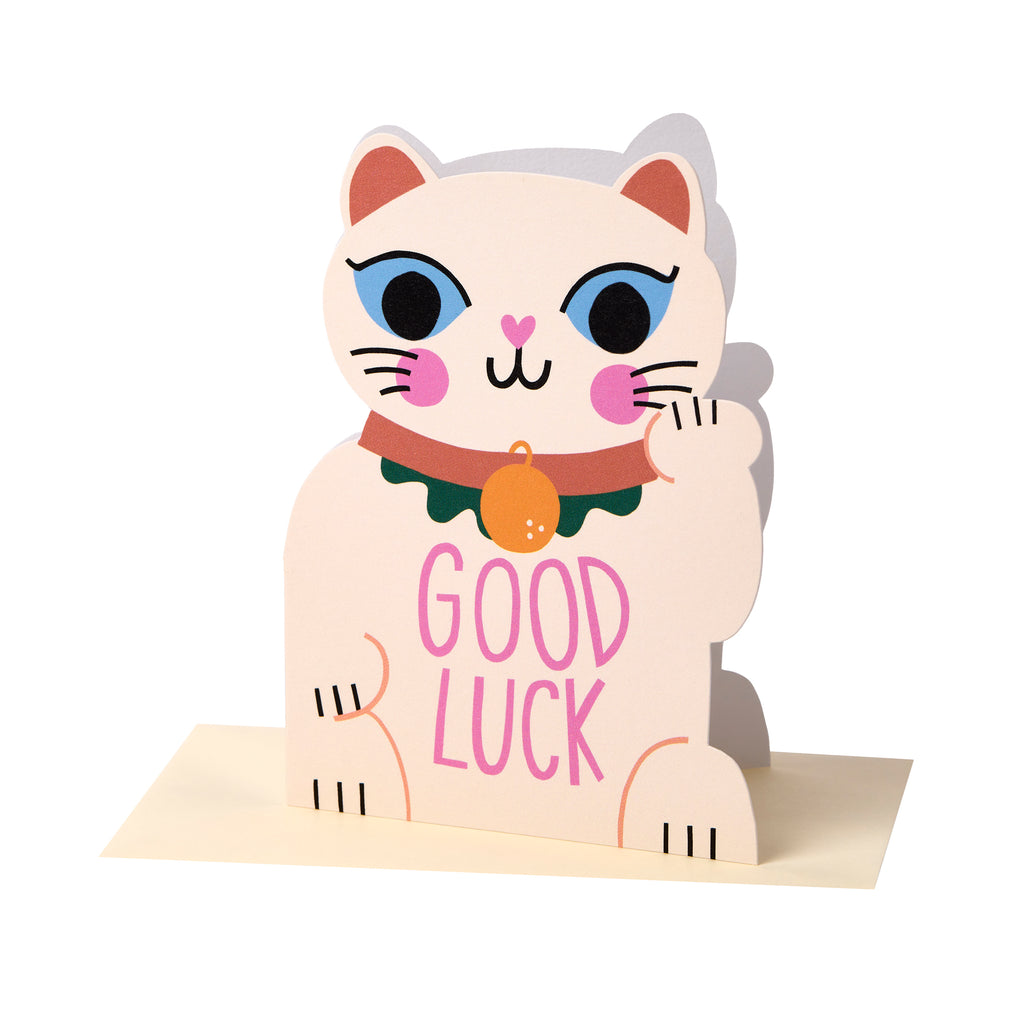 Good Luck Die-Cut Cat