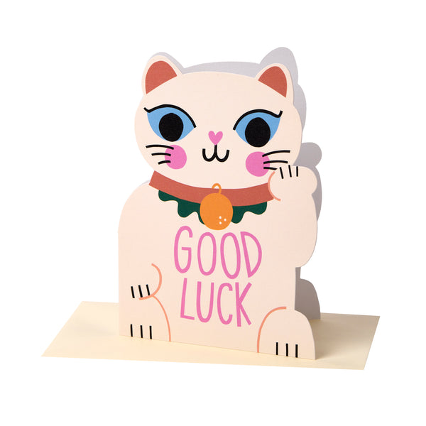 Good Luck Die-Cut Cat