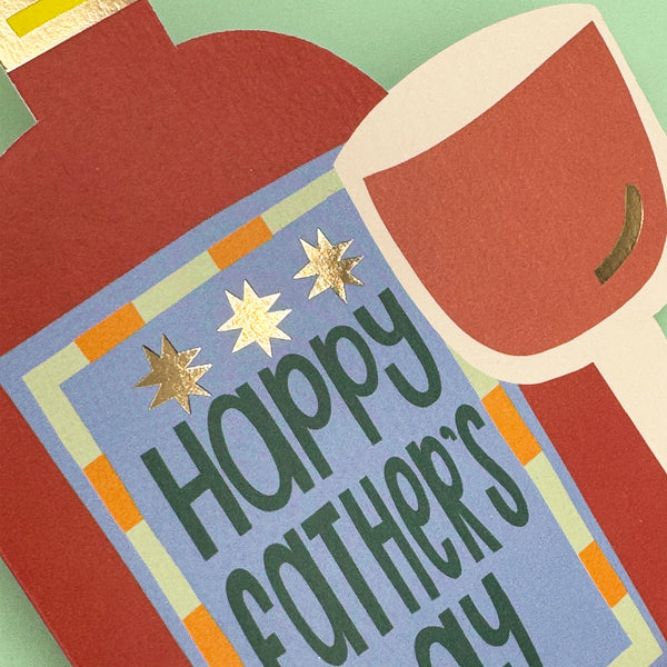 Happy Father's Day wine