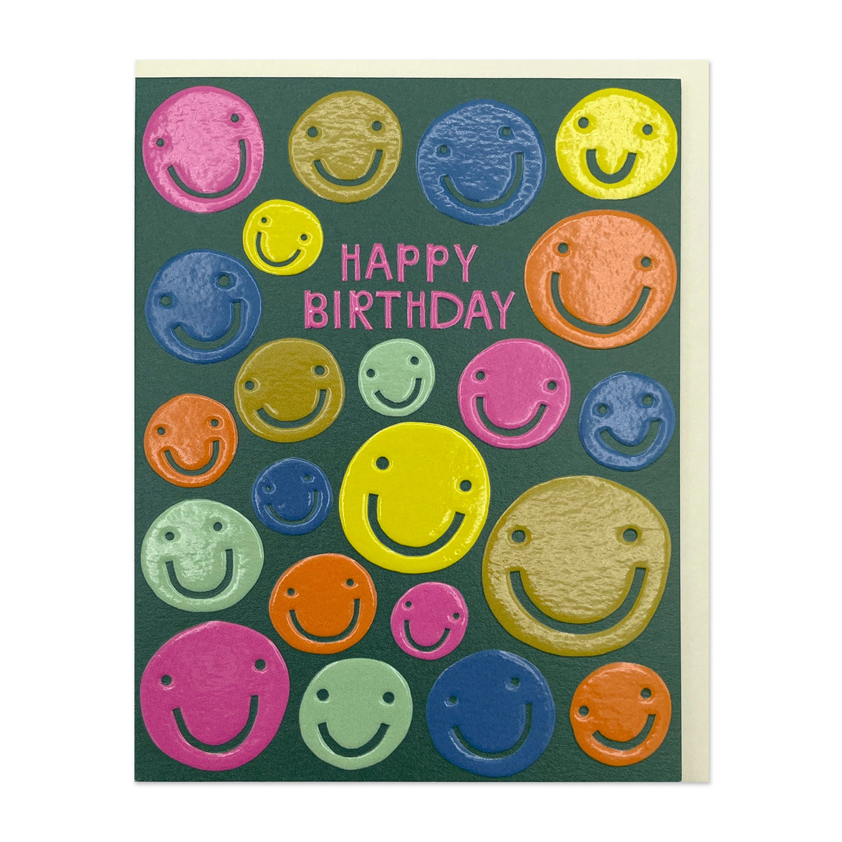 Happy Birthday Smiley Faces – Raspberry Blossom