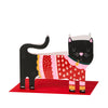 Black Cat in Christmas jumper