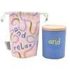Raspberry Blossom Fragranced Candle In A Pouch - "And Relax"