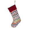 Christmas Stocking with Colourful Rainbow Squiggles