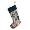 Christmas Stocking with Cute Animal Illustrations