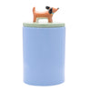 Raspberry Blossom Dog Canister