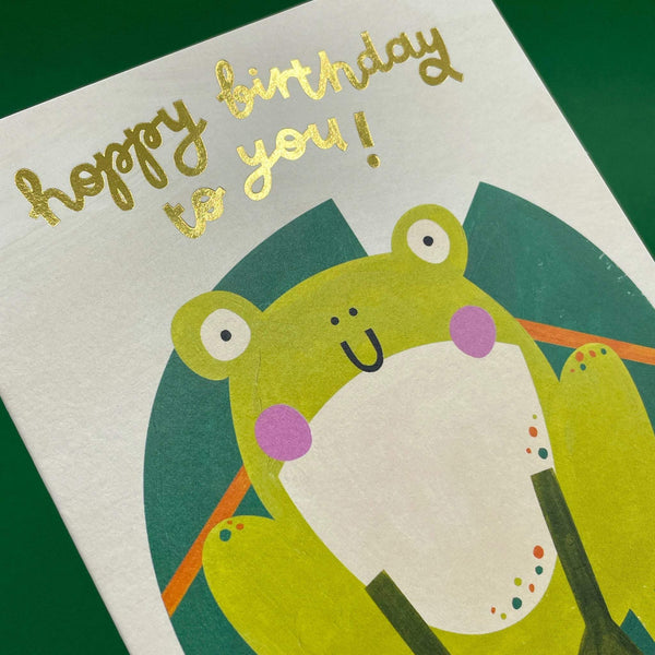 Hoppy Birthday to you' Frog