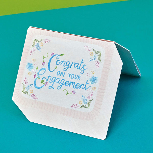 Congrats on your engagement 3D pop up