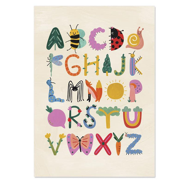 Nature Inspired Childrens Alphabet Print