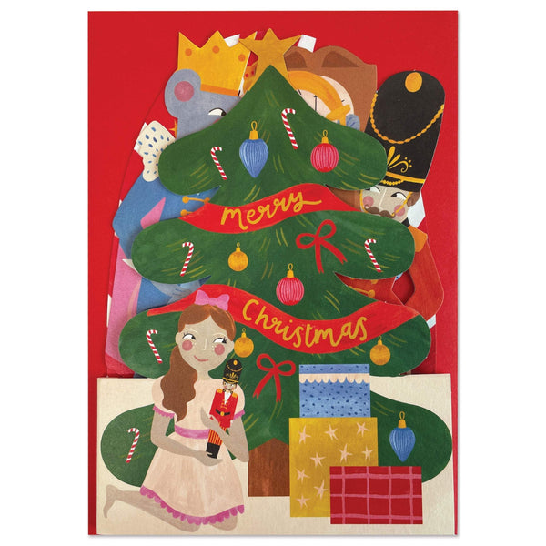 Nutcracker concertina Christmas card