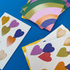 Rainbow & Hearts Card Set