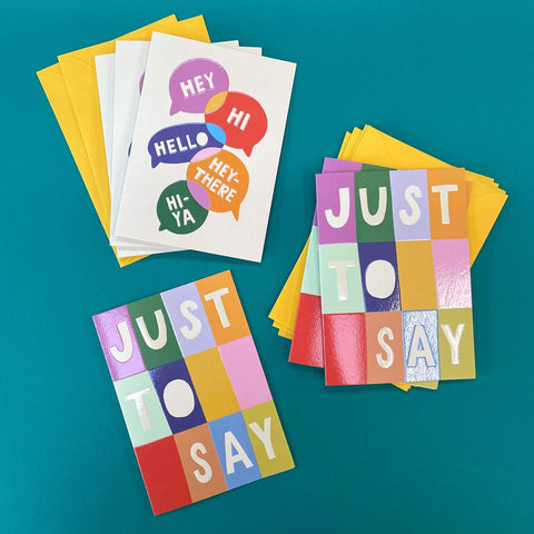 Hey, Hi!, Hello & Just to say Card Set