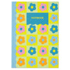 Flower Power Blue Lined Notebook