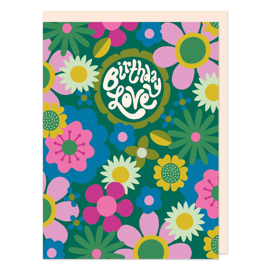 Birthday Love Dark Floral