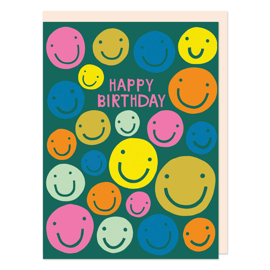 Happy Birthday Smiley Faces – Raspberry Blossom