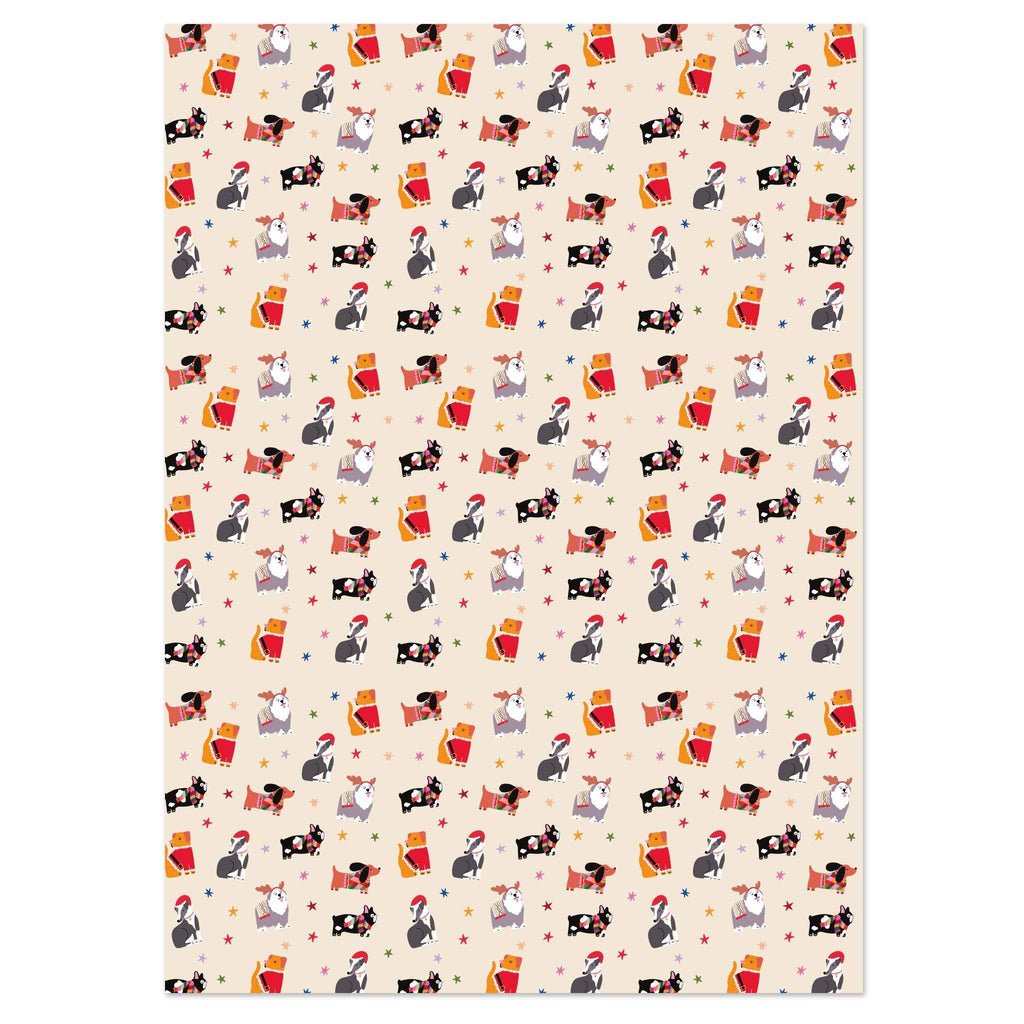 Christmas Dogs Wrapping Paper