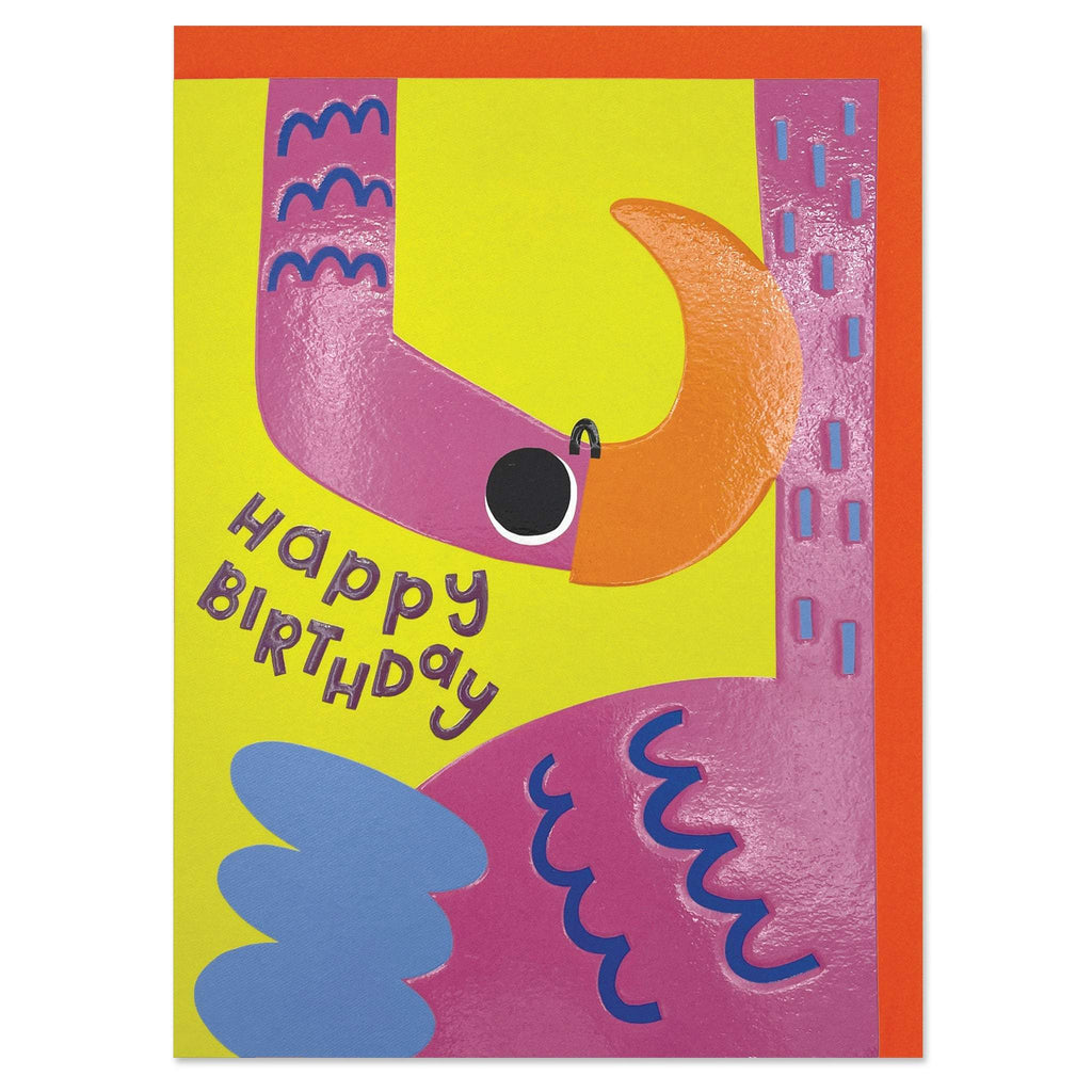 Happy Birthday - Flamingo