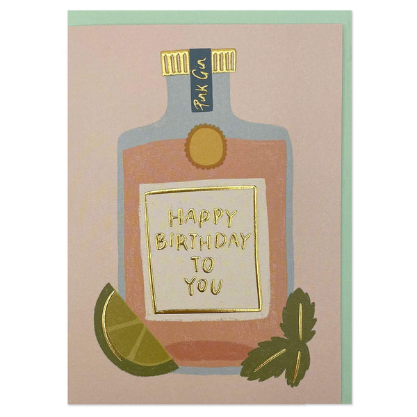 Happy Birthday to you - gin bottle